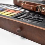 Artist Drawing & Painting Color Set ith Wooden Case (112 Pcs Approx) - Neckline Detail by Nari Haat, Indian ethnic we...