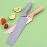 Colorful Chef Knife Set for Cutting (6 Pc, Non-Stick Steel) - Sleeve Design by Nari Haat, Indian ethnic wear, women c...