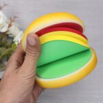 Burger Shaped Note / Sticky Notes / Memo Notes, Unique Mini Notes (Multicolor) - Neckline Detail by Nari Haat, Indian...