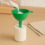 Food-Grade Silicone Funnel: Safe & Easy Transfer for Liquids & Grains (1 Pc) - Sleeve Design by Nari Haat, Indian eth...