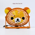 Stylish & Silent: Teddy Bear USB Fan for Any Space – Adjustable Cooling! - Fabric Detail by Nari Haat, Indian ethni...