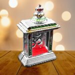 Adhesive Small Om Temple, Car Dashboard Temple (1 Pc) - Closeup Embroidery by Nari Haat, Indian ethnic wear, women cl...