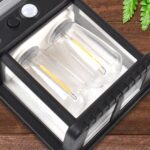 18W Solar Wall Double Lights / Lamp with 2 Modes & Motion Sensor (1 Pc) - Neckline Detail by Nari Haat, Indian ethnic...