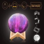 3D 2 in 1 LED Printed Moon Lamp & Aroma Diffuser (1 Pc) - Closeup Embroidery by Nari Haat, Indian ethnic wear, women ...