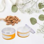 Airtight Plastic Storage Container Set (2 pieces, 550ml) - Closeup Embroidery by Nari Haat, Indian ethnic wear, women...