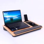 Portable Laptop Table with Mouse Pad (55×35 Cm / 1 Pc) - Front View by Nari Haat, Indian ethnic wear, women clothing...