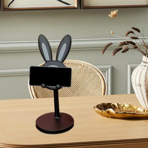 Cute Bunny Phone Stand, Angle Height Adjustable Phone Stand for Desk, Kawaii Phone Holder Desk Accessories, Easter Bu...