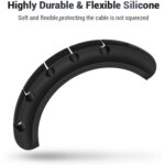 5 Slot Cable Clips - Silicone Adhesive Cord Management Organizer (1 Pc / 5 Slot) - Sleeve Design by Nari Haat, Indian...