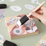 Multipurpose Sponge Brushes for Painting with Wooden Handles (6 Pcs Set) - Neckline Detail by Nari Haat, Indian ethni...