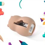 Cartoon Shape Pencil Sharpener with Built-In Eraser (1 Pc) - Neckline Detail by Nari Haat, Indian ethnic wear, women ...