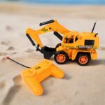 Plastic JCB Construction Toy Remote Control Super Power JCB Truck Toy for Kids 1 Set - Neckline Detail by Nari Haat, ...