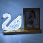 Duck Shape Cystal Led Lamp & Photo Frame Night Lamp | Wedding Gift | love couple - Back View by Nari Haat, Indian eth...