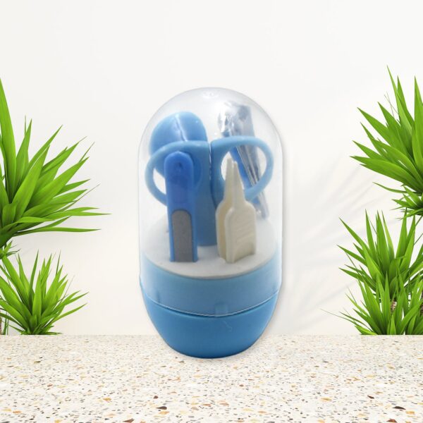 Baby Care Baby Nail Clipper, Scissor, Tweezer and Nail Cleaning Sets (5 Pc Set) - Front View by Nari Haat, Indian eth...