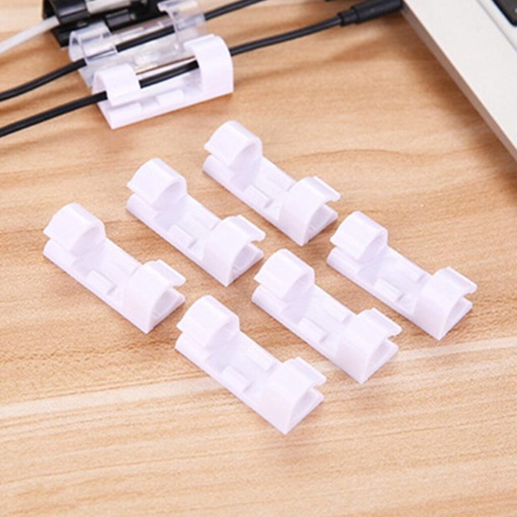 20 Pcs Plastic Cable Clips