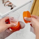 B Grade Portable Travelling Cup / Tumbler With Lid (Pack of 1) - Neckline Detail by Nari Haat, Indian ethnic wear, wo...