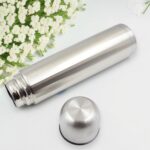 Vacuum Flask Without Cover, 18/8 Stainless Steel | Hot and Cold Water Bottle with Push-Down Lid | Double Walled Stain...