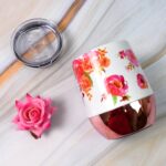 Stainless Steel Vacuum Insulated Mug with Lid, Tumbler (1 Pc / Mix Design & Color) - Neckline Detail by Nari Haat, In...