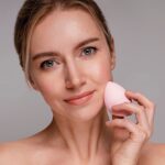 Makeup Sponges Set, Perfect for Liquid, Cream, and Powder (6 Pcs Set) - Closeup Embroidery by Nari Haat, Indian ethni...