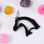 Metal Horse Face Shaped Keychain (1 Pc) - Back View by Nari Haat, Indian ethnic wear, women clothing, designer suit