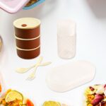 Steel Lunch Box Set (4 pcs, Black) - Closeup Embroidery by Nari Haat, Indian ethnic wear, women clothing, designer suit