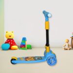 Jumbo Scooter for Kids 2 Wheels Steel Frame Large Foldable & Height Adjustable - Neckline Detail by Nari Haat, Indian...