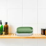 Dish Brush Set with Handle, Replacement Heads, Drain Tray in Kitchen (9 Pcs Set) - Neckline Detail by Nari Haat, Indi...