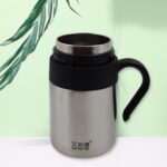 Stainless Steel Mug / Bottle Vacuum Insulated Cup Handle & Small Cup, (420 ML) - Closeup Embroidery by Nari Haat, Ind...