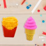 3D Food Fancy Colorful Erasers – Cute Novelty Eraser Set for Kids (1 Set) - Full Detail by Nari Haat, Indian ethnic...