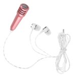 Mini Microphone Mic with Earphone for Voice Recording, Mike Mic Microphone with Handsfree for Mobile Computer, Headph...