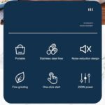 Small Blander, powerful Mini Grinder 1.5L Capacity, 200w (2 Blade Grinder) - Fabric Detail by Nari Haat, Indian ethni...