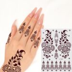 Temporary Tattoos Tattoo Sticker Skin Tattoo Stickers (1 Sheet) - Closeup Embroidery by Nari Haat, Indian ethnic wear...
