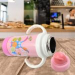 Stainless Steel Water Bottle With Handle & Straw Leak Proof, Rust Proof, Hot & Cold Drinks, Gym Sipper BPA Free Food ...