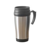 Stainless Steel Vacuum Glass Insulated Glass Coffee Cups, Tumbler (With Lid & Handle / 1 pc) - Front View by Nari Haa...