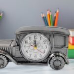 Car Model Clocks, Pen Holder Function ABS Material Alarm Clock Office Desk Bedroom - Sleeve Design by Nari Haat, Indi...