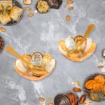 5-in-1 Gold & Silver Plated Bowl Spoon Tray Set with Velvet Gift Box - Neckline Detail by Nari Haat, Indian ethnic we...