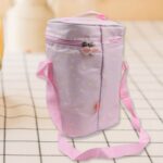 Cute Animal Zip Lunch Bag with Adjustable Strap – Reusable & Durable (1 Pc) - Back View by Nari Haat, Indian ethnic...