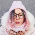 Soft Winter Cap, Woolen Inside Fur Beanie Cap (1 Pc / Mix Design & Color) - Back View by Nari Haat, Indian ethnic wea...