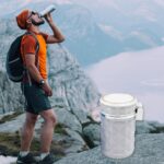 Car Cupholder LED Ashtray – Portable Blue Light, Lid & Waste Bin, Cigarette Ashtray - Closeup Embroidery by Nari Ha...