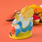Lord Ganesha Idol / Ganpati Statue / Ganpatii Bappa Showpiece for Gifts (1 Pc) - Neckline Detail by Nari Haat, Indian...
