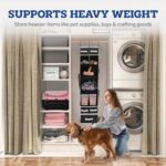 9 Shelf Hanging Closet Organizer with 5 Drawer Organizers - Closeup Embroidery by Nari Haat, Indian ethnic wear, wome...