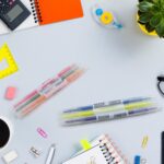 Dual-Headed Highlighter 6 Colors Pen  for Classroom and office  (6 Pc Set) - Closeup Embroidery by Nari Haat, Indian ...