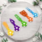 Football Soccer Cheese Knife Set (5 Pcs Set) - Closeup Embroidery by Nari Haat, Indian ethnic wear, women clothing, d...