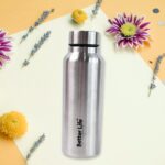 Stainless Steel Drink Water Bottle (750 ML) - Closeup Embroidery by Nari Haat, Indian ethnic wear, women clothing, de...