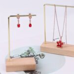 Small Jewellery Display Stand Metal Rack Holder Earrings (1 Pc) - Front View by Nari Haat, Indian ethnic wear, women ...