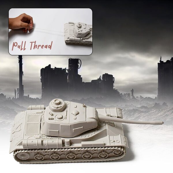 Soviet T54 Tank Miniature Model – Military Simulation Armor Collectible - Front View by Nari Haat, Indian ethnic we...