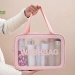 Big Zippered Cosmetic Pouch, Toiletry Bag for Cosmetics (1 Pc) - Sleeve Design by Nari Haat, Indian ethnic wear, wome...