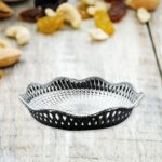 Round Traditional Multipurpose Mukhwas Serving Tray – Decorative Platters (1 Pc) - Closeup Embroidery by Nari Haat,...