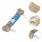 Clothesline Portable Travel Clothesline Adjustable with 2 Plastic Hooks (10 M Approx / 1 Pc) - Neckline Detail by Nar...