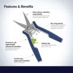 Precision Micro Garden Snip Pruning Scissor - Neckline Detail by Nari Haat, Indian ethnic wear, women clothing, desig...