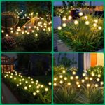 Solar Firefly Lights for Garden Decor (2 Pc, 12 LED Warm) - Fabric Detail by Nari Haat, Indian ethnic wear, women clo...